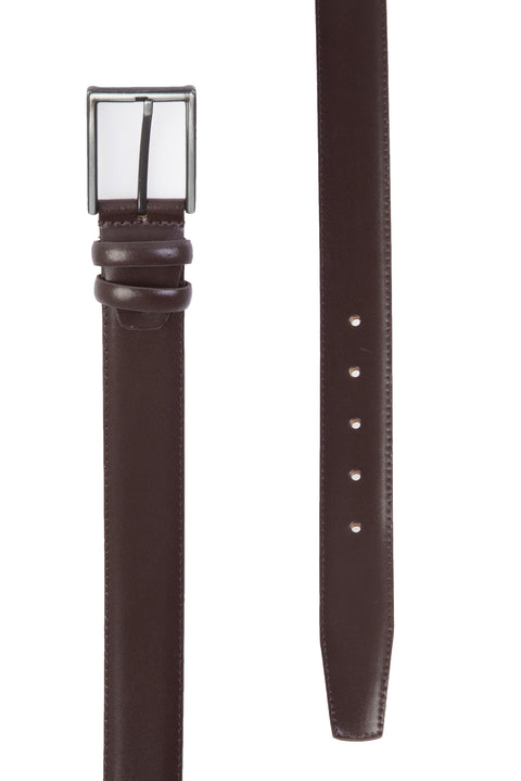 Kahve Büyük Beden Deri Kemer