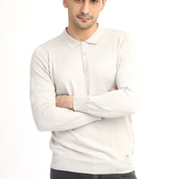 Kum Polo Yaka Regular Fit Yünlü Triko Kazak