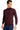 Bordo Yarım Balıkçı Yaka Regular Fit Yünlü Triko Kazak