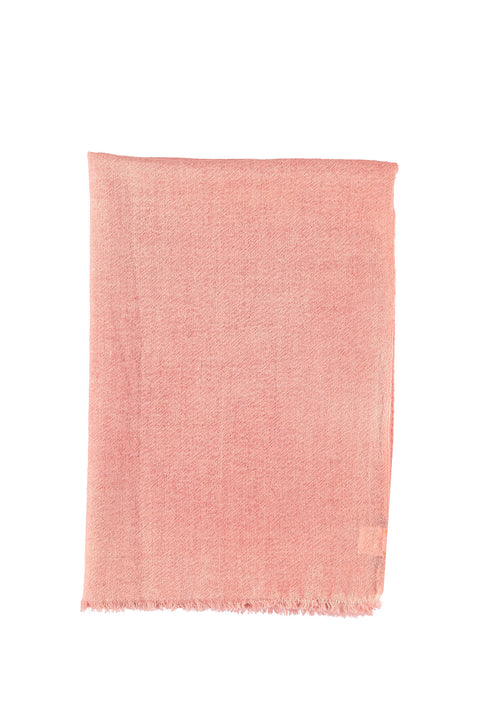 Pembe Desenli Yün Atkı