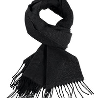 Antrasit Desenli Yün Atkı