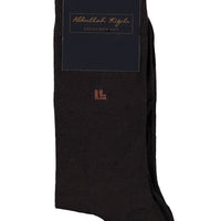 Kahve Düz Merserize Çorap