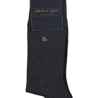 Anthracite Plain Mercerized Socks