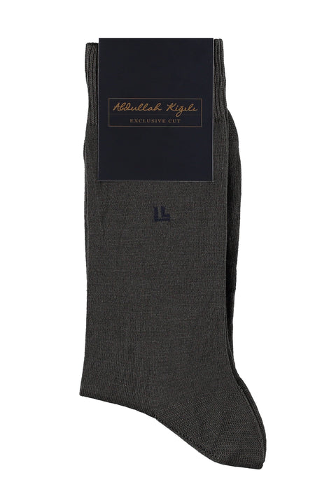 Koyu Yesil Düz Merserize Çorap