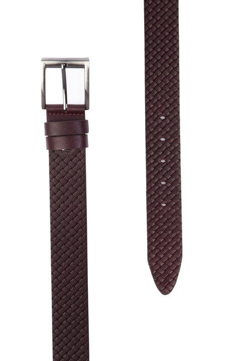 Bordo Spor Deri Kemer