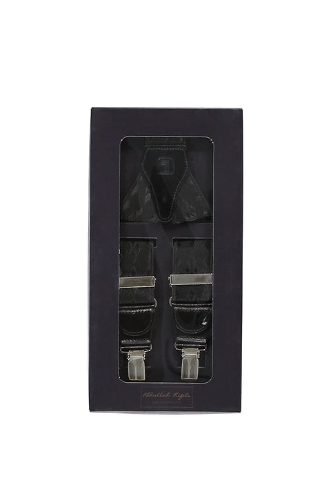 Siyah Kalın Pantolon Askısı