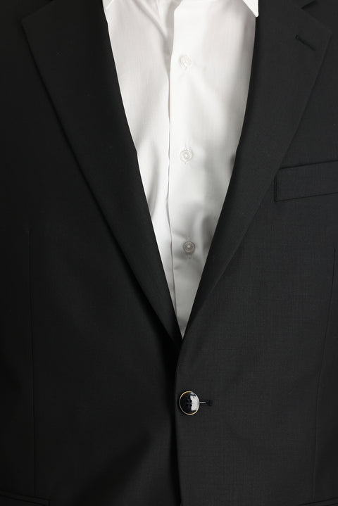 Siyah 7 Drop Slim Fit Dar Kesim Blazer Ceket