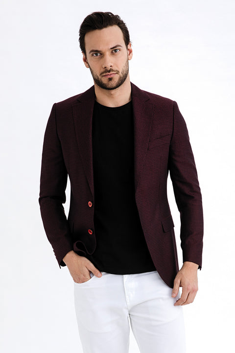 Bordo 6 Drop Regular Fit Standart Kesim Bambu Ceket