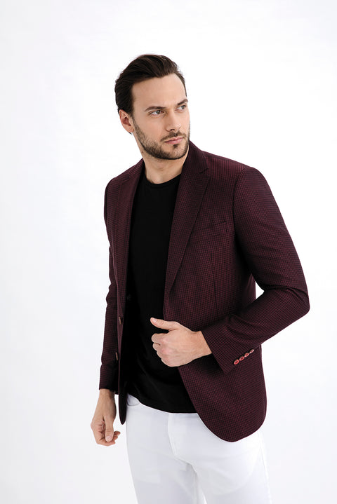 Bordo 6 Drop Regular Fit Standart Kesim Bambu Ceket