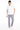 Açık Gri Slim Fit Dar Kesim Likralı Kanvas / Chino Pantolon