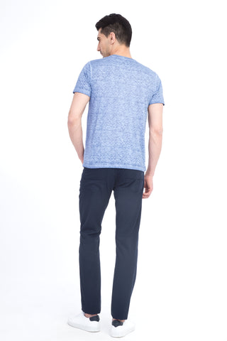 Lacivert 4 Drop Relaxed Fit Rahat Kesim Likralı Kanvas / Chino Pantolon