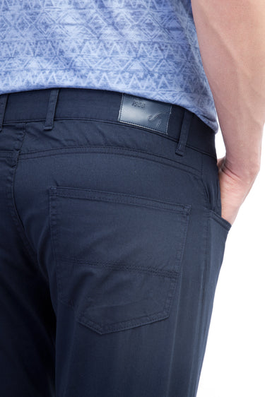 Lacivert Slim Fit Dar Kesim Likralı Kanvas / Chino Pantolon