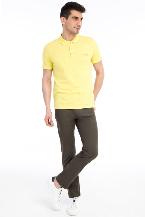 Haki 6 Drop Regular Fit Standart Kesim Likralı Kanvas / Chino Pantolon