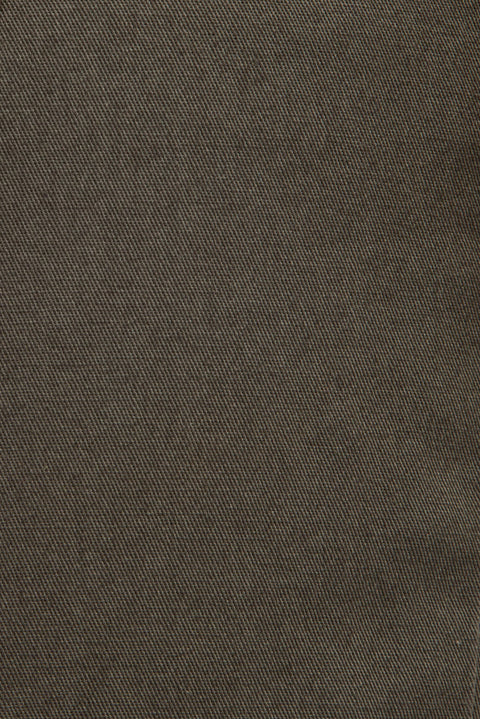 Khaki Regular Fit Standard Cut Lycra Canvas / Chino Trousers