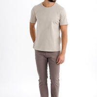 Mink Relaxed Fit Stretch Canvas / Chino Trousers