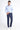 Mavi Slim Fit Dar Kesim Kuşgözü Klasik Kumaş Pantolon
