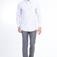 Orta Füme 4 Drop Relaxed Fit Rahat Kesim Yünlü Klasik Kumaş Pantolon