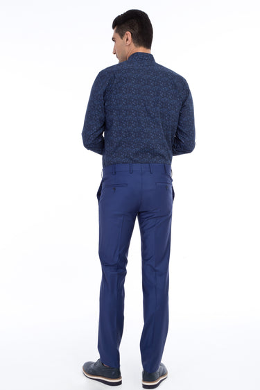 Kum Slim Fit Dar Kesim Yünlü Klasik Kumaş Pantolon