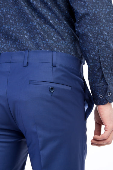 Kum Slim Fit Dar Kesim Yünlü Klasik Kumaş Pantolon