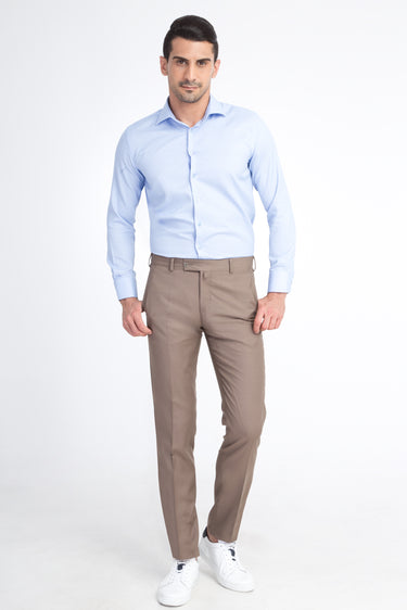 Toprak Slim Fit Dar Kesim Yünlü Klasik Kumaş Pantolon
