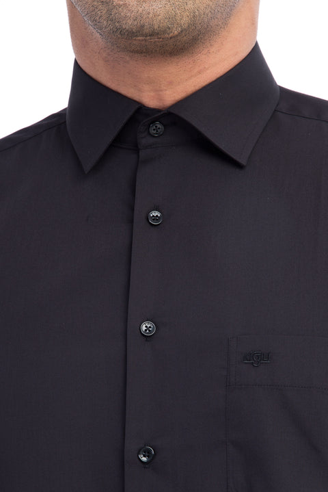 Siyah Uzun Kol Klasik Gömlek