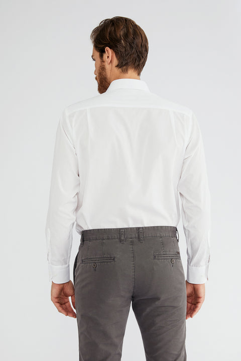Beyaz Uzun Kol Klasik Gömlek