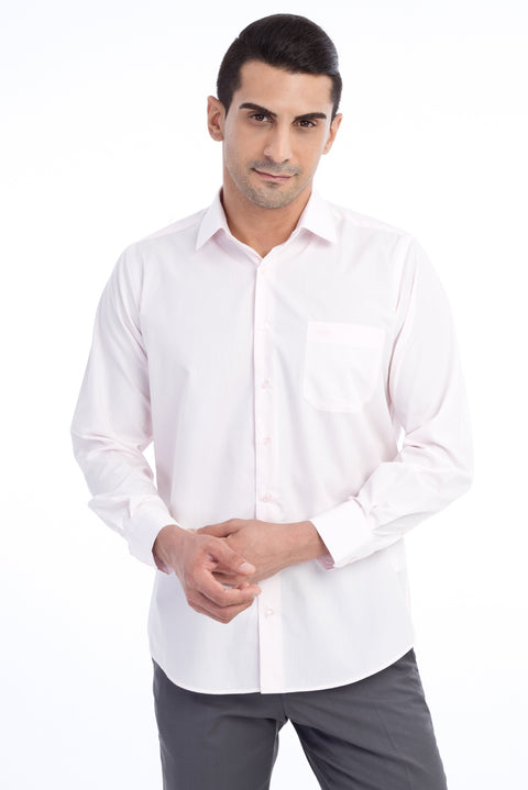 Pembe Uzun Kol Klasik Gömlek