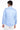 Mavi Uzun Kol Saten Slim Fit Dar Kesim Pamuk Gömlek