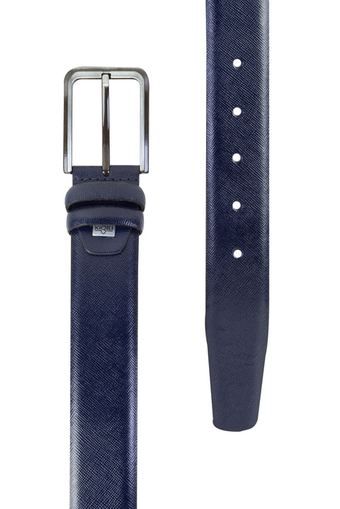 Navy Blue Patterned Belt
