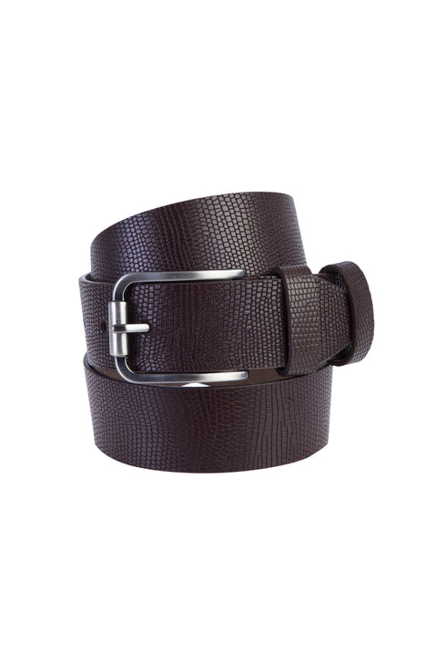 Kahve Spor Desenli  Kemer