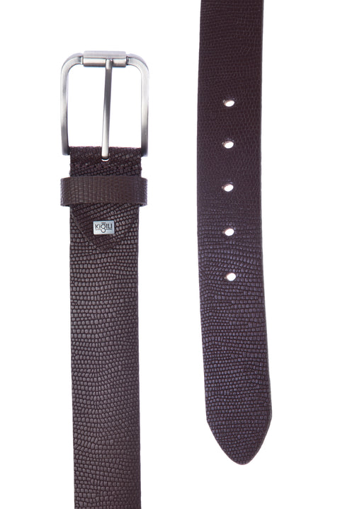 Kahve Spor Desenli  Kemer