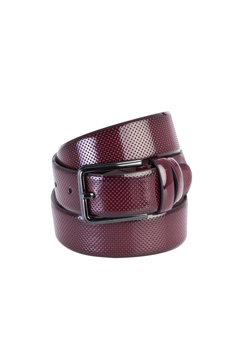 Bordo Desenli Rugan Kemer