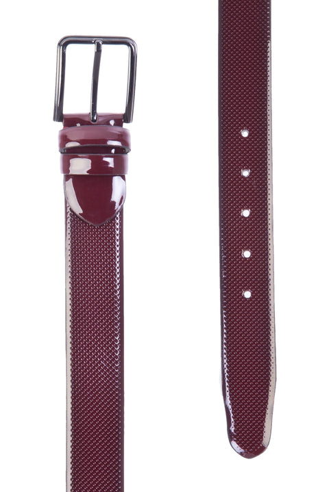 Bordo Desenli Rugan Kemer