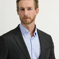 Füme Gri Regular Fit Kuşgözü Ceket