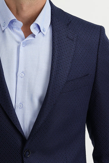 Mavi Relaxed Fit Rahat Kesim Kuşgözü Ceket