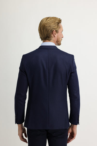 Mavi Regular Fit Kuşgözü Ceket