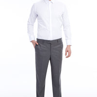 Orta Füme Likralı Klasik Kumaş Pantolon