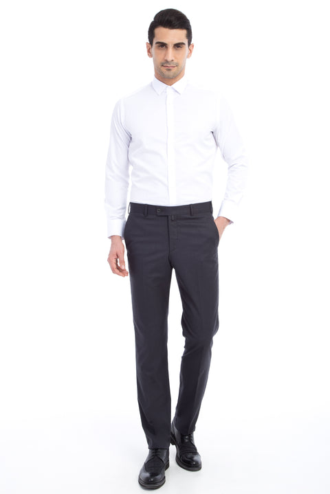 Marengo 4 Drop Relaxed Fit Rahat Kesim Likralı Klasik Kumaş Pantolon