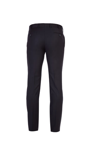  Siyah 7 Drop Slim Fit Dar Kesim Likralı Klasik Kumaş Pantolon