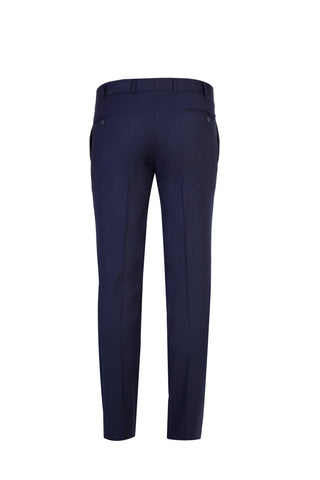  Lacivert 7 Drop Slim Fit Dar Kesim Likral? Klasik Kuma? Pantolon-Ki??l?