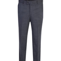 Füme Gri Klasik Desenli Kumaş Pantolon