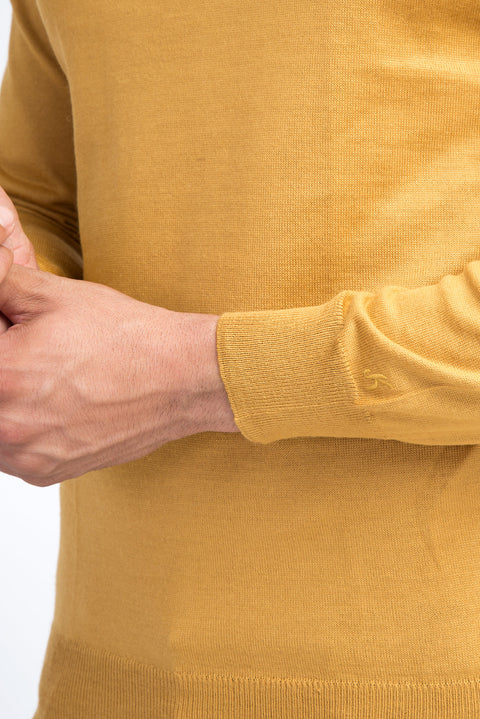 Açık Kahve - Camel Yarım Balıkçı Yaka Triko Kazak