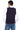 Lacivert Desenli Slim Fit Dar Kesim Yelek
