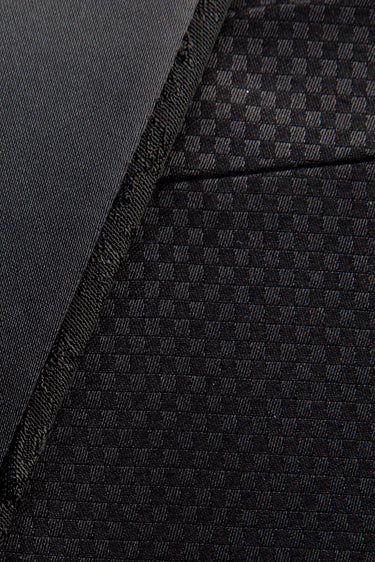 Siyah Slim Fit Dar Kesim Şal Yaka Desenli Yelekli Smokin & Damatlık