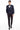 Lacivert Slim Fit Dar Kesim Şal Yaka Desenli Yelekli Smokin & Damatlık