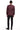 Bordo Slim Fit Dar Kesim Mono Yaka Desenli Yelekli Smokin / Damatlık