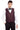 Bordo Slim Fit Dar Kesim Sivri Yaka Desenli Yelekli Smokin / Damatlık