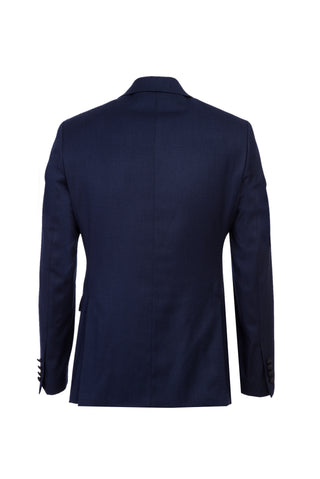  Lacivert Sivri Yaka Kuşgözü Slim Fit Dar Kesim Smokin & Damatlık