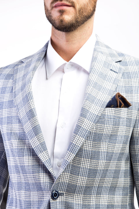 Mavi 6 Drop Regular Fit Standart Kesim Ekose Ceket