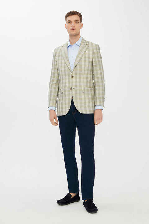Açık Yeşil 4 Drop Relaxed Fit Rahat Kesim Ceket